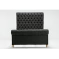thumbnail image 2 of Manhattan Comfort Empire Fabric Upholstered Queen Bed Frame in Charcoal, 2 of 6