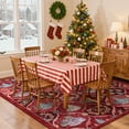 thumbnail image 3 of Moynesa 5'x7' Christmas Area Rug for Living Room, Xmas Tree Modern Rug Kitchen Rug Washable Rug Non Slip Moroccan Carpet Holiday Decor Geometric Soft Accent Rug for Bedroom Dining Room, Red, 3 of 12