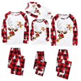 thumbnail image 3 of BJUTIR Christmas Family Matching Pajamas Cute Print Pajamas Check Long Sleeve Top And Pants Soft And Comfortable Festive Pajamas Dad Outfit Christmas Family Pajamas, 3 of 5
