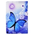 thumbnail image 3 of SaniMore for HD 10 & HD 10 Plus Tablet (11th Generation, 2021 Release) Case, PU Leather Wallet Flip Case Auto Wake/Sleep Card Slots Multiple Viewing Angles Full Wrap Protective Fashion Case, Butterfly, 3 of 7