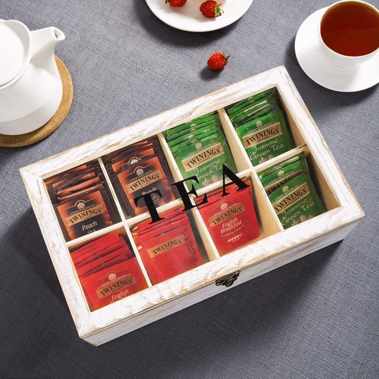 TWININGS TEA BOX, 8 COMPARTMENTS