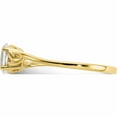 thumbnail image 4 of 10K Yellow Gold Polished Geniune White Topaz Birthstone Ring (Size 7) Made In India 10xbr133, 4 of 6
