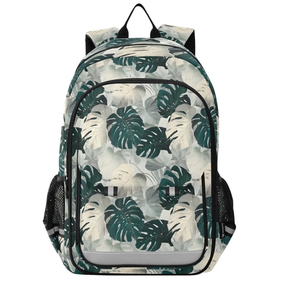 ALAZA Vintage Summer Palm Leaves Laptop Backpack Purse Travel Bag Casual School Bookbag Rucksack for Women Men