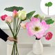 thumbnail image 4 of Flor de loto falsa Flor de loto N Simulación Lotusly Decoración de flores decorativas para el hogar Mesa de comedor TV Gabinete Acuario, 4 of 6