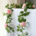 thumbnail image 5 of Cinvoph 78" Artificial Flower Garland, Floral Garland Fake Rose Vines for Garden Weddings Arch Decor, Home Party Table Wall Decorations, 5 of 7