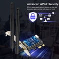 thumbnail image 4 of EDUP PCIE AX5400Mbps WiFi Card Wi-Fi 6E Bluetooth 5.2 Tri-Band AX210 PCIE Wireless WiFi Adapter Network Cards, 4 of 8