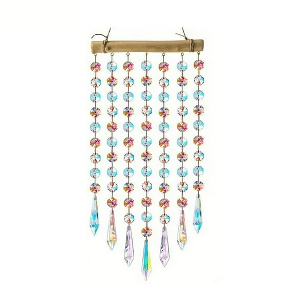 Sun Catchers with Crystals Prism Sun Catcher Sparkling Window Crystals Wind Chime Rainbow Maker Home Decoration Indoor A