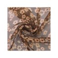 thumbnail image 4 of Women's Gypsophila Floral Scarf, Retro Lightweight Silky Satin Sunscreen Head Wrap Neck Scarves for Summer One Size Coffee, 4 of 6