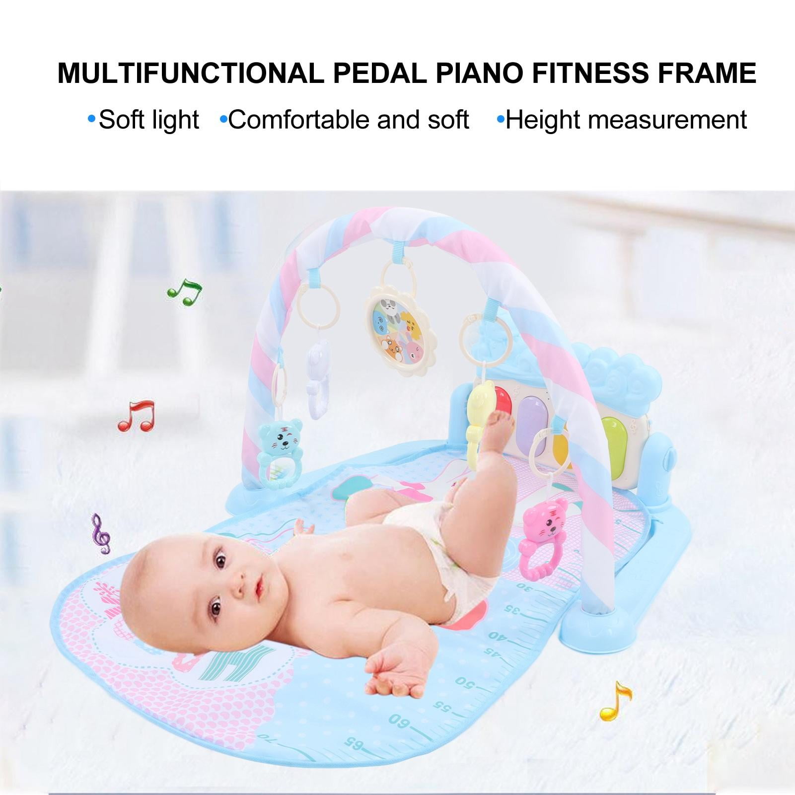 LAZIOEGR Baby Kick Play Piano Mat (29.5" x 24.8" x 17.7") - Soft, Vibrant, Music & Light Learning Toy for Infant & Toddler Development