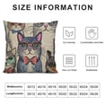 thumbnail image 5 of Shangniulu Cats Pillow Cover 18x18 Inch for Hipster Cute Cats Farmhouse Decorative Throw Pillow Cover for Sofa Couch Home Decoration, 5 of 5