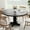 black, variant on Round Dining Table for 4, 47 in Rustic Kitchen Table with Wooden Base, Sturdy Metal Frame, Multifunctional Design, Easy Assembly for Dining Room, Living Room, Farmhouse Decor