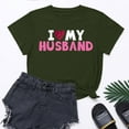 thumbnail image 1 of Meichang Valentines Day Chemises Femmes Hauts Mignons T-Shirts Graphiques Cœur Manches Courtes Col Rond Hauts Mignons Coupe Ample T-Shirts de Vacances Valentines Day, 1 of 8