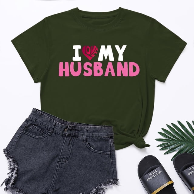 Meichang Valentines Day Chemises Femmes Hauts Mignons T-Shirts Graphiques Cœur Manches Courtes Col Rond Hauts Mignons Coupe Ample T-Shirts de Vacances Valentines Day