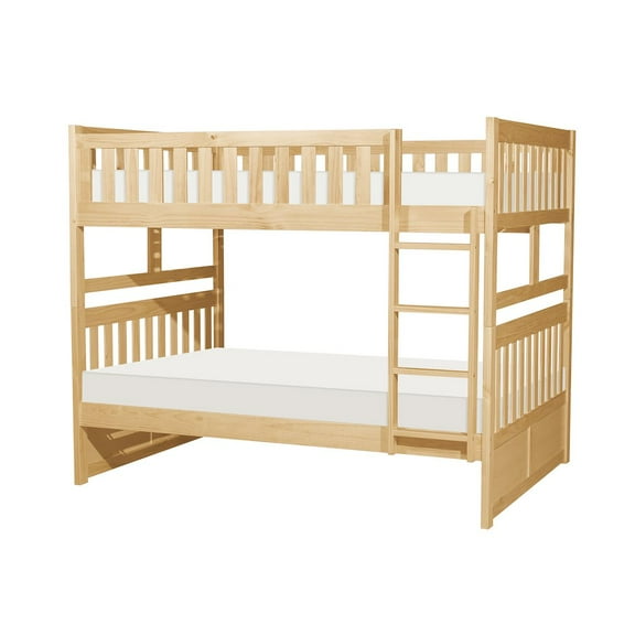 Lexicon Contemporary Wood and MDF Board Full/Full Bunk Bed in Natural Pine