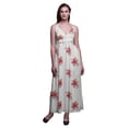 thumbnail image 1 of Bimba Robe Longue Maxi à Bretelles Spaghetti Ajustables à Imprimé Floral Tenue de Plage d'Été-Xxx-Grand, 1 of 6