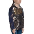 thumbnail image 3 of Fotbe Astronaut Pattern Youth Pullover Hooded Sweatshirt, Boys Hoodie, Kangaroo Pocket Hoodie for Kids Girls -X-Large, 3 of 6