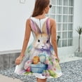 thumbnail image 6 of Beautiful Easter Bunny Flowers Eggs Sundress Sleeveless Dress Summer Women Clothes Dress for Women Dresses, 6 of 7