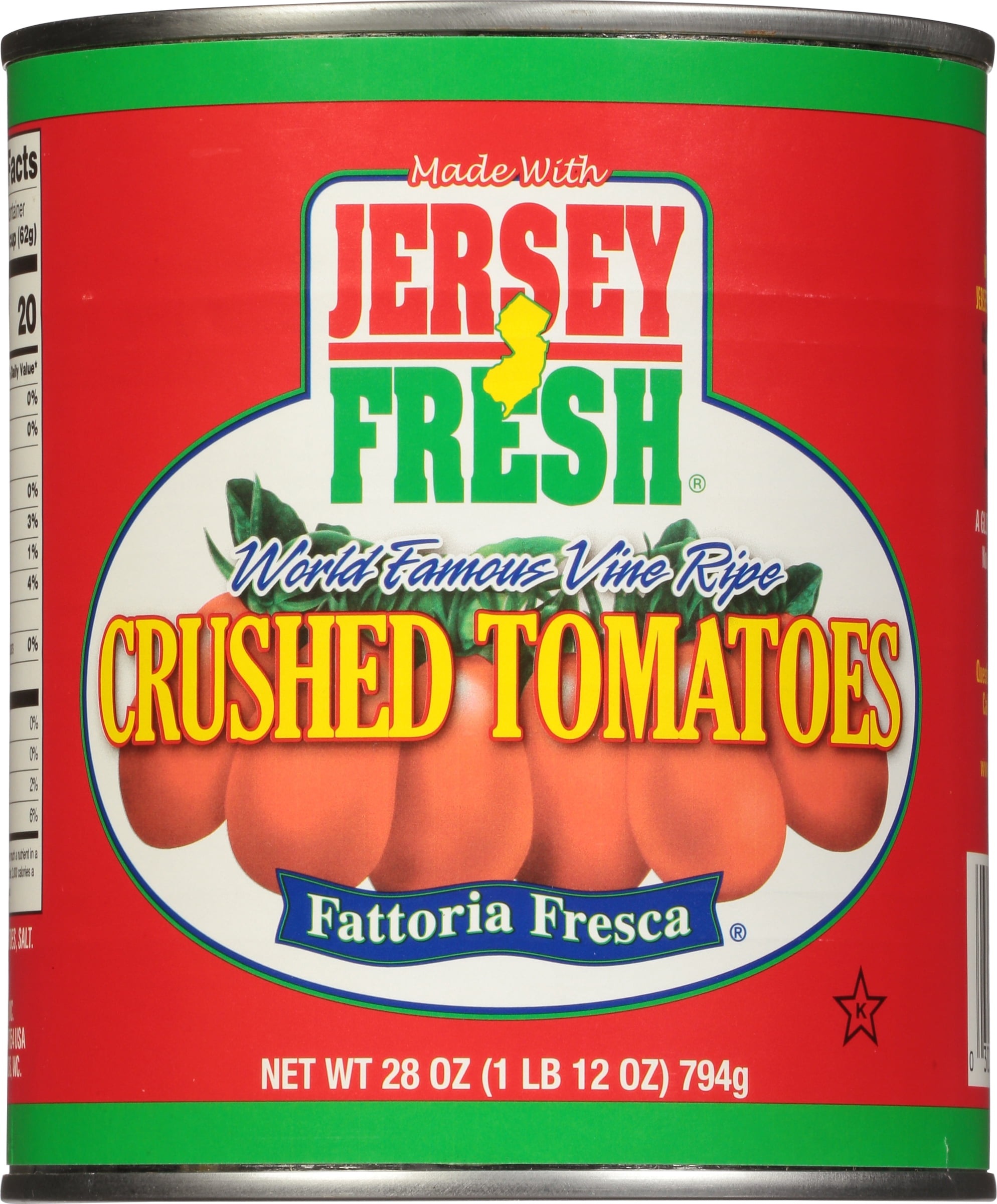 Jersey Fresh Tomatoes Fattoria Fresca, 28 Oz