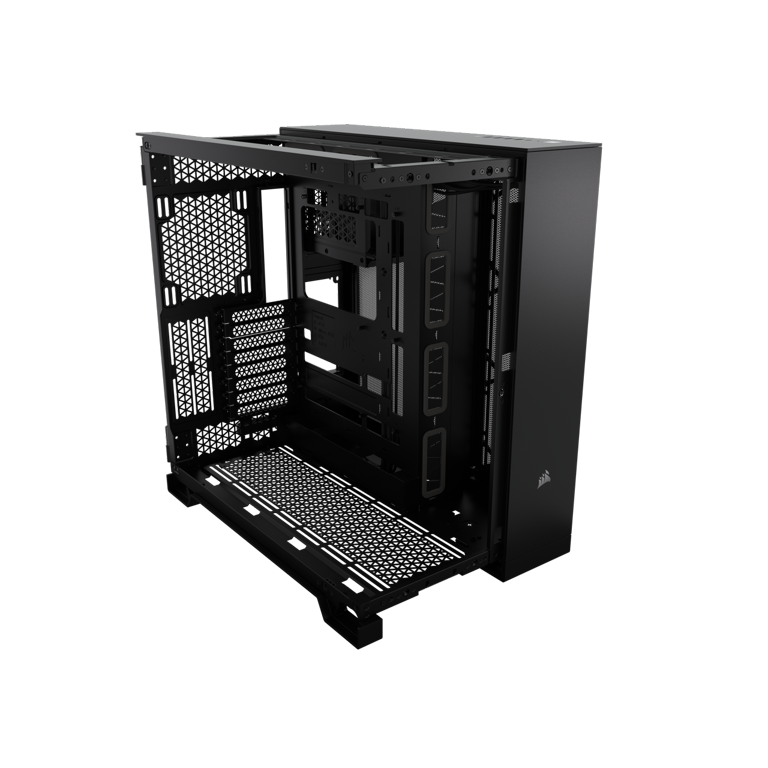 CORSAIR 6500X Mid-Tower Dual Chamber PC Case – Unobstructed view