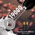 thumbnail image 4 of PowerLix - Potente espumador de leche de mano de 19000 rpm con pilas, para café, café con leche, capuchino, chocolate caliente, mini mezclador duradero de acero inoxidable, 4 of 5