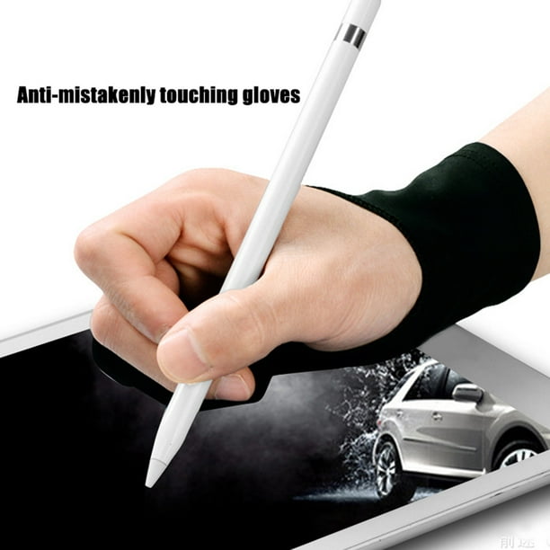 Two Finger Anti-fouling Glove Drawing Pen Graphic Tablet Pad For Artist  Gloves