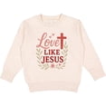 thumbnail image 2 of Inktastic Love Like Jesus Inspirational Christian Toddler Sweatshirt, 2 of 4