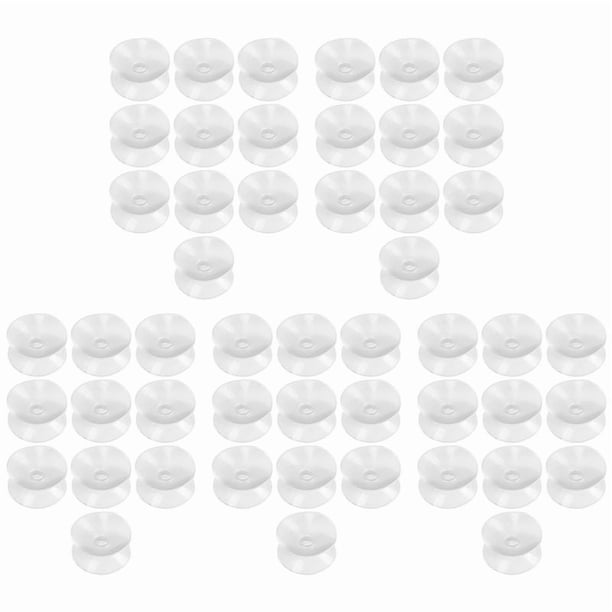 50 Uds. Ventosas de Doble Cara - Ventosas para Vidrio, Plástico - 30 mm de