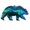 Blue, variant on Color-Changing Sequin Bear Keychain - Cute and Fun Key Accessory