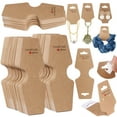 thumbnail image 3 of 100Pcs Bracelet Display Cards Earring and Necklace Holder Cards Self Adhesive Jewelry Packaging Cards Keychain Hanging Cards for Hair Band Scrunchies, 3 of 8