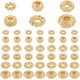 thumbnail image 1 of 300 cuentas espaciadoras doradas, 6 estilos de aleación, para joyería, cuentas espaciadoras, cuentas de corona, cuentas sueltas de disco Rondelle, 1 of 9