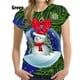 thumbnail image 4 of Camiseta con estampado de árbol de Navidad para mujer, ropa de Navidad, XS-4XL, 3D, manga corta, moderna, gran oferta, 4 of 5