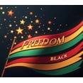 thumbnail image 4 of Colorful Design Freedom Banner Golden Stars Patriotic Decoration Black History for Cultural Events Educational Displays Indoor Celebration, 4 of 7