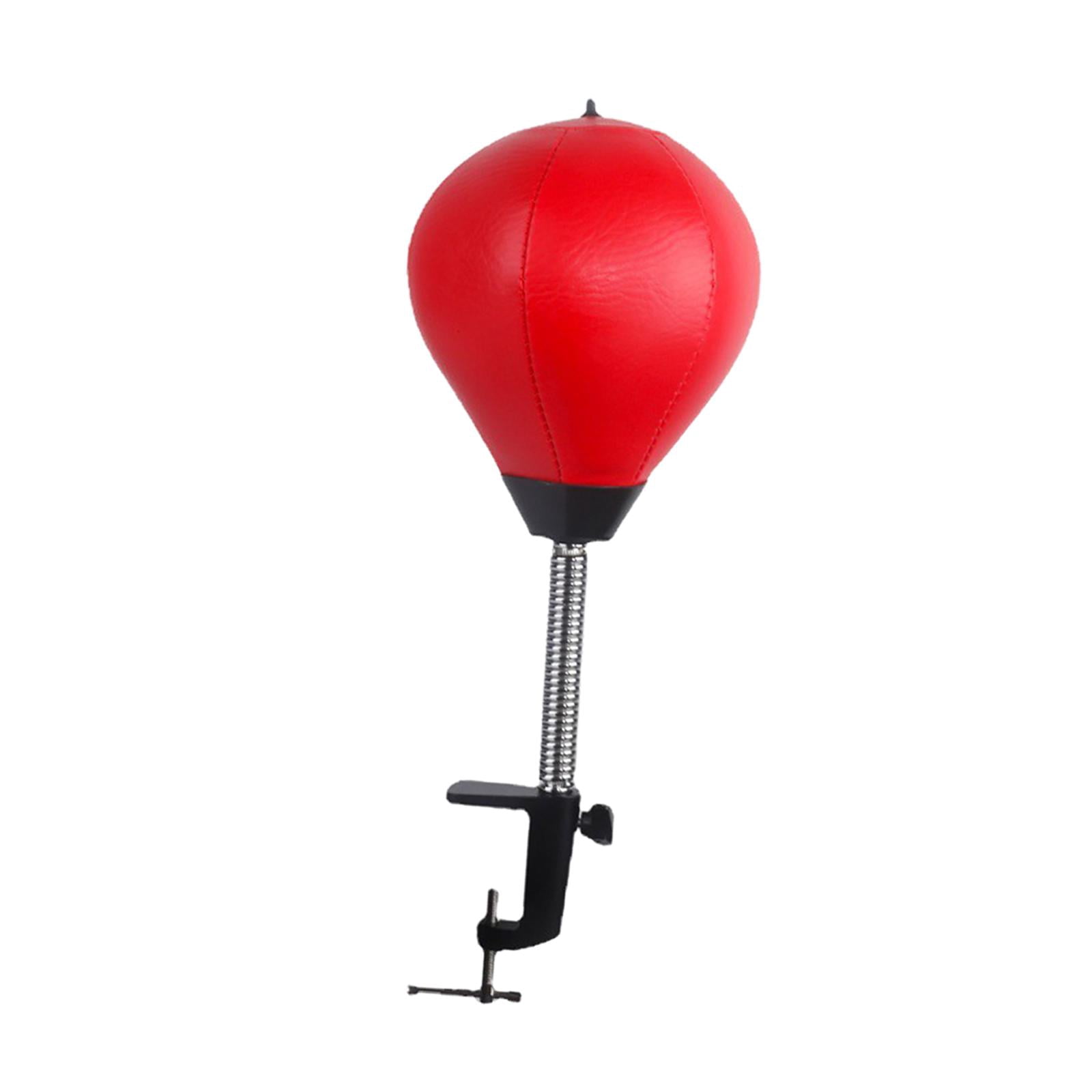 funtasica Desktop Punching Bag Workout with Desk Clamp for Home Office with Inflator Heavy Duty Anger Management Toys Focus Bag Fitness red
