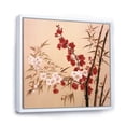 thumbnail image 2 of Designart "Bamboo Amidst Plum Blossoms II" Bamboo Floater Framed Wall Decor, 2 of 5