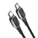 thumbnail image 5 of Matsuzay Cable USB tipo C a USB C para S20 Mi 10 60W PD Cable cargador de carga rápida para USB-C Cable tipo C Teléfono y Comunicación plata 1m, 5 of 6