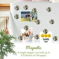 thumbnail image 3 of 12 Pcs Glass Refrigerator Magnet Magnetic Fridge Sticker,Decor for Kitchen,Whiteboard, Cabinet,Fluffy Cat With Long Fur And Striking Green Eyes, 3 of 4