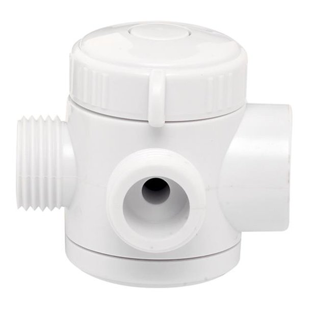 White 3Way Shower Diverter Valve