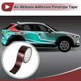 thumbnail image 2 of Unique Bargains Pinstripe Tape 40mmx8.5m Forging Pattern Car Stripes Pinstripe Decals for Car Motorcycle and Boat Racing Stripes DIY Stickers Red 1 Pcs, 2 of 7