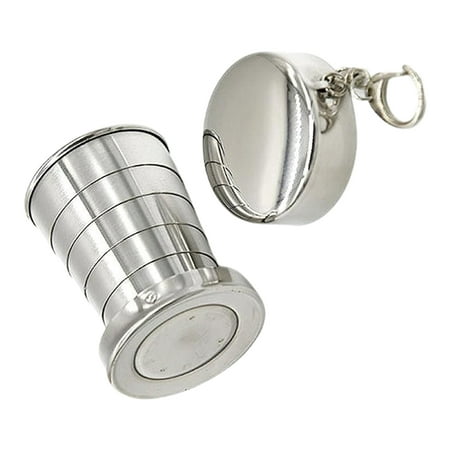 

TINYSOME 75/150ml Stainless Steel Camping Folding Portable Travel Outdoor Demountable Mug