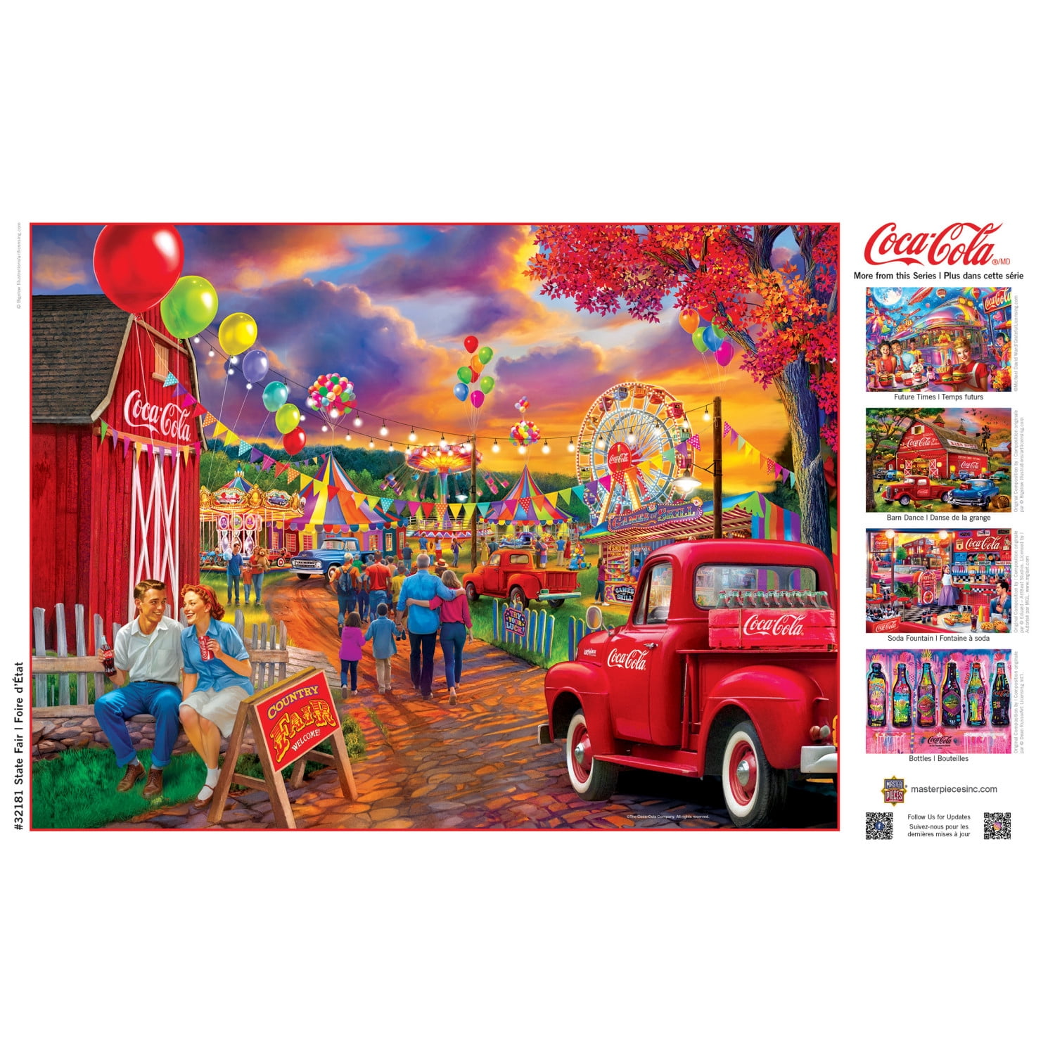 MasterPieces 300 Piece EZ Grip Jigsaw Puzzle - Coca-Cola State