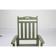 thumbnail image 2 of Ktaxon Outdoor Wood Rocking Chair with Footboard for Patio Garden Adults, Olive Green, 2 of 7