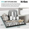 thumbnail image 3 of Kraus KRM-10BLACK KRAUS Multipurpose Over Sink Roll-Up Dish Drying Rack in Black, 3 of 5