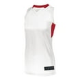 thumbnail image 2 of Augusta Sportswear M Womens Step-Back Basketball Jersey White/Red 1732, 2 of 2