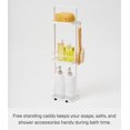 thumbnail image 4 of Yamazaki Home Shower Caddy - Three Sizes, White, Steel, Large, Water Resistant, No Assembly, 4 of 7