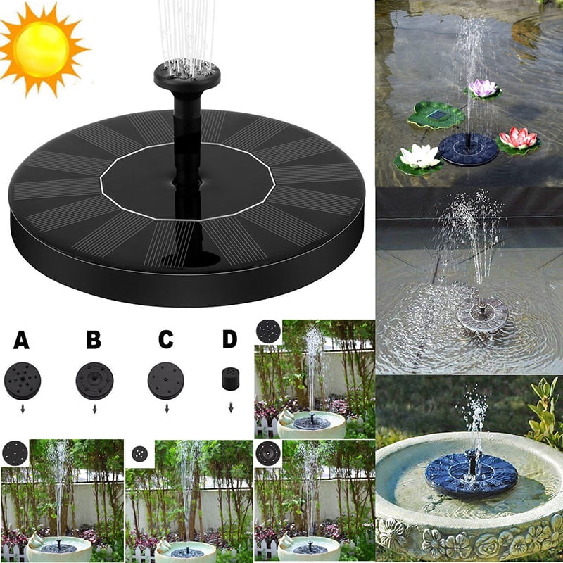 Free Standing Solar Fountain Water Pumps Panel Kit Outdoor Birdbath Watering Submersible Pump for Garden and Patio Solar Fountain 