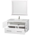 thumbnail image 5 of Wyndham Collection Centra 42'' Single Bathroom Vanity Set with Mirror, 5 of 7