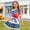 B Multicolor, variant on ITSAME 4th of July Girls One Shoulder T-Shirts Independence Day Patriotic Tops American Flag Graphic Tee Multicolor Size 5
