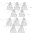 thumbnail image 1 of 10 pequeñas bolsas de regalo con cordón para fiesta de boda/bolsas de joyería para dulces Zulema Bolsa de organza, 1 of 8