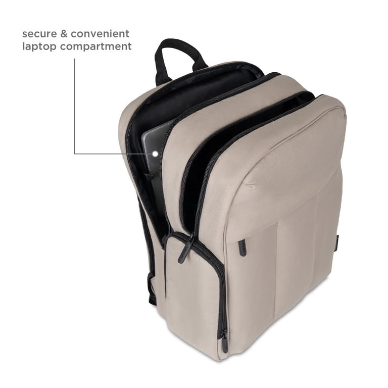 NoJo Baby Boom Quilted Puffer Diaper Backpack Bag - Taupe  display picture 3