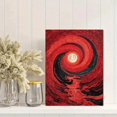 thumbnail image 2 of Impressionist Moon Wave Oil Painting Canvas Print Bar Decor, 2 of 8